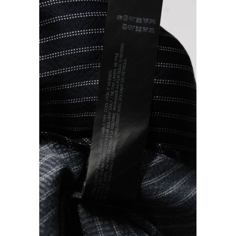 Theory Womens Navy Blue Silk Striped V-Neck Sleeveless Blouse Top Size P - Picture 6 of 6